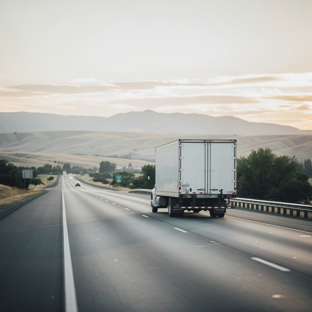 In & Out Moving Service LLC professional long-distance moving truck on highway - interstate relocation specialists in Yakima WA