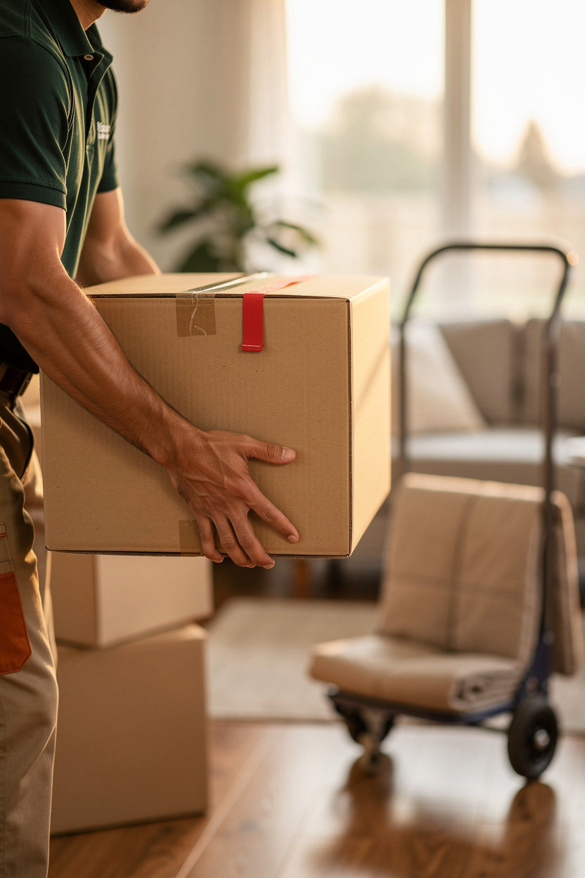 In & Out Moving Service LLC professional residential moving team carefully loading furniture into truck in Yakima